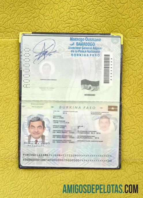 Passe Burkina Faso (2008 2018) Visual fotográfico exemplo